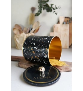 Yuvarlak Metal Saklama Kabı, Erzak Saklama Kabı 14 X 15 Cm, 2.1 Litre