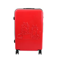 Biggdesign Cats Kırmızı Büyük Boy 28" Valiz