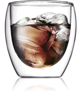 Yeni Tasarım Su Bardağı Çift Cidarlı 200 ml Şeffaf Cam Bardak 1 Adet - 2771