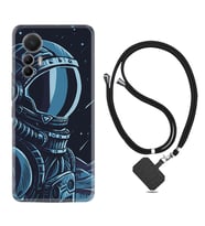Xiaomi 12 Lite Kılıf Resimli Boyun Askılı İpli Desenli Silikon Series Astro 1870