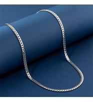 Gümüş Pazarım 5 mm Balık Sırtı Erkek Çelik Zincir (Gri)
