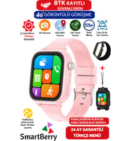 Z53 Çocuk Takip Saati, Görüntülü Görüşme, GPS, Wi-Fi, Net Konum, Gizli Dinleme, Sim Kartlı, Pembe