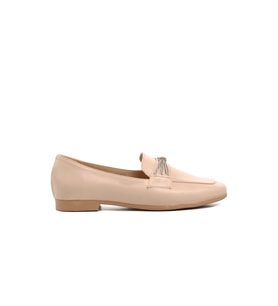 Ayakmod 514509 Bej Kadın Loafer Ayakkabı