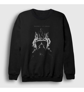 Presmono Unisex Siyah Burials Katatonia Sweatshirt