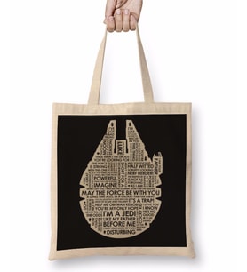 Star Wars Millenium Falcon Bez Çanta Uzun Saplı