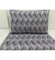NİVEMESHOME MOR ÇİZGİLİ DESEN 2 Lİ YASTIK KILIFI KAPAKLI 50X70