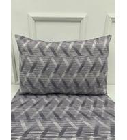 NİVEMESHOME MOR ÇİZGİLİ DESEN 2 Lİ YASTIK KILIFI KAPAKLI 50X70