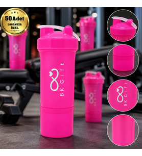 Logonuza Özel 50 Adet S101 550 ml Smart Shaker - Hazneli Sporcu Shaker