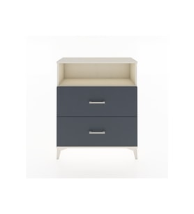 Arges Şifonyer Tek Raflı 2 Çekmeceli 88x30x106 Aytaşı-Antrasit