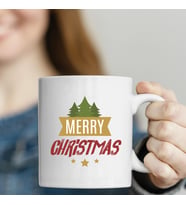 Yeni Yıl, Yılbaşı Merry Christmas Baskılı Kupa Bardak