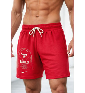 Nike Chicago Bulls Club Fleece Short Red Erkek Pamuklu Şort Kırmızı