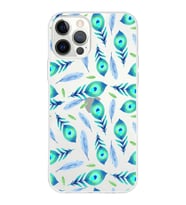 PrintiFy iPhone 12 Pro ile Uyumlu 1mm Slim Fit Nazar Boncuğu 3 Baskılı Şeffaf  Kılıf
