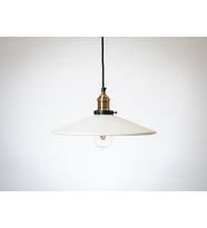 RİOLİGHT RETRO25,RUSTİK MUTFAK,ODA,KOLİDOR,CAFELER İÇİN TEKLİ E27 DUYLU METAL SARKIT AVİZE ÇAP:38CM (Beyaz)