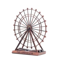 Vintage Metal İngiltere London Eye Biblo Antik Bakır 9 cm