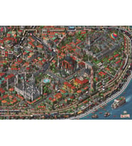 Anatolian 3000 Parça Fractal İstanbul Puzzle - 4913