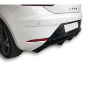 Seat Leon Uyumlu (2017-2019) Kapalı Arka Tampon Eki - Difüzör (Plastik)