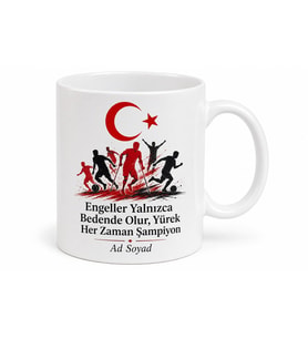 Engel Tanımayan Şampiyonlar Kupa Bardak Hediye