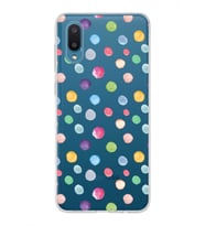 PrintiFy Samsung Galaxy A02 ile Uyumlu 1mm Slim Fit Water Color 6 Baskılı Şeffaf  Kılıf