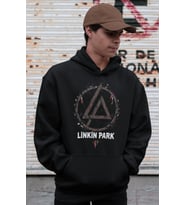 Rock Metal Müzik Grubu Linkin Park Baskılı Unisex Oversize Hoodie