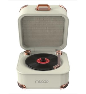 Mikado MD-62BT 5W 1200mAh Krem TF Kart + Bluetooth Destekli Klasik Retro Müzik Kutusu