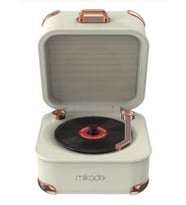 Mikado MD-62BT 5W 1200mAh Krem TF Kart + Bluetooth Destekli Klasik Retro Müzik Kutusu