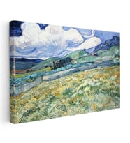 Kanvas Tablo Van Gogh Buğday Tarlası Yokuş Yukarı Ressam Tablosu Ev Ofis Duvar Dekoru