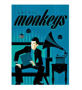 Artic Monkeys Tasarım Ahşap Tablo