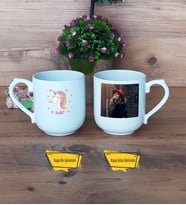 Unicorn Kupa Bardak Oval Fotoğraflı