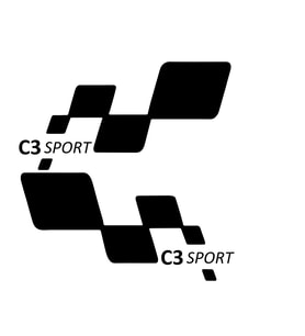 c3 sport Etiket Yapıştırma 30cmx11cm MMD169