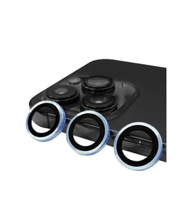 Uray store Apple iPhone 13 Pro Max Raze Metal Kamera Lens - Mavi