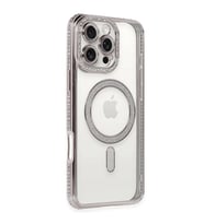 iPhone 16 Pro Kılıf Joke Simli Magneticsafe Kılıf - Pembe