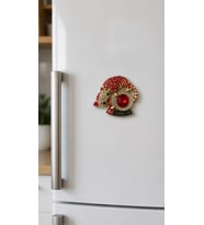Magnet Kedi Figürlü Taşlı Türkiye Hatıra Buzdolabı Magneti – Dekoratif Hediyelik 6x5.5 cm