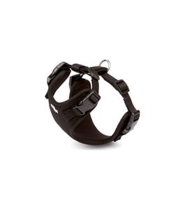 Doggie Havalı Ped Dokuma Köpek Göğüs Tasması 30/35 cm Siyah