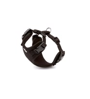 Doggie Havalı Ped Dokuma Köpek Göğüs Tasması 30/35 cm Siyah