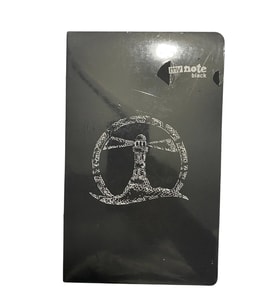 Mynote Black Sırtı Açık 9x14 112yp Siyah Yaprak Çizgisiz - Deniz Feneri (Açık Mavi)