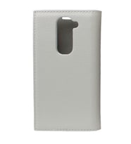 G2 Mini D610 ile Uyumlu Magnum Serisi Yan Model Kapaklı Kılıf Beyaz