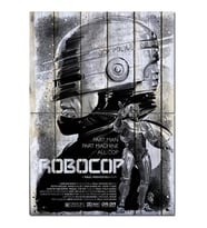ekart Robocop Film Afişi Hediyelik Ahşap Tablo 70x100 Cm