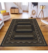 Eliana Home Dijital Baskı Yıkanabilir Kaymaz Taban Salon Halısı Ve Yolluk LN107-FNL413 (Kahverengi)
