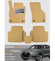 AUDİ Q3 (2011-2018) Uyumlu EVA Paspas Tam Set–Araca Özel,Su Geçirmez,Hızlı ve Kolay Montaj