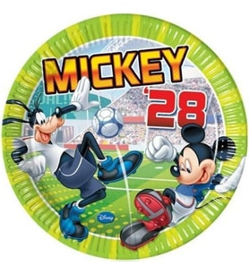 Coşan Pastacılık Tabak Lisanslı Mıckey Mouse Futbol 8 Li