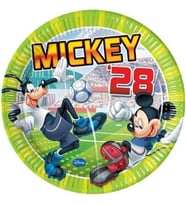 Coşan Pastacılık Tabak Lisanslı Mıckey Mouse Futbol 8 Li