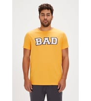 BAD BEAR Felt Sarı Baskılı Erkek Tişört