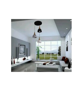 MYLİGHTS SİYAH ÜÇLÜ METAL SARKIT AVİZE SALON AVİZE MUTFAK AVİZE ODA AVİZE