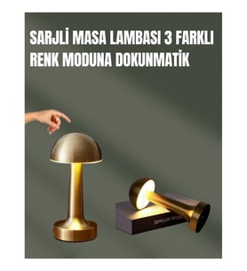 Mey İthalat® %100 Kademeli Ayarlanabilir Işık – USB Şarjlı Masa Lambası