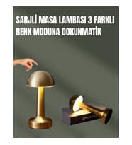 Mey İthalat® %100 Kademeli Ayarlanabilir Işık – USB Şarjlı Masa Lambası