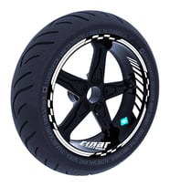 Süt Beyaz Moto GP İç Dış Jant Şeridi Takım Sticker Çınar Extreme