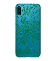 Samsung Galaxy M11 Kapak Nostalji Desen Tasarımlı Şeffaf Silikon Kılıf