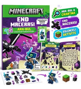 Minecraft End Macerası Ara-Bul Çıkartmalı Faaliyet Kitabı