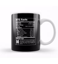 Bts Nutritional Facts Kupa Bardak Porselen