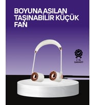 Boyun Askılı Katlanabilir Fan 1000 mAh USB Şarjlı Taşınabilir